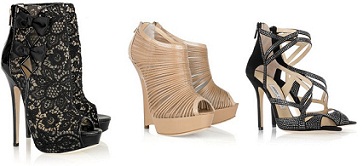 zapatos muy altos de tacón
