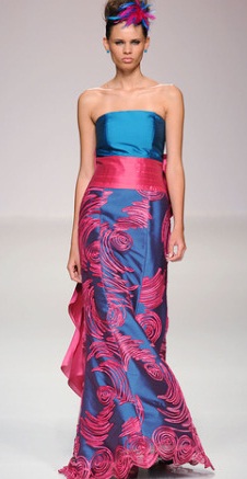 vestidos plateados