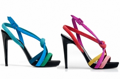 zapatos altos de verano