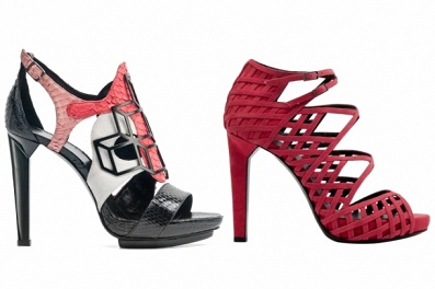 zapatos altos de verano