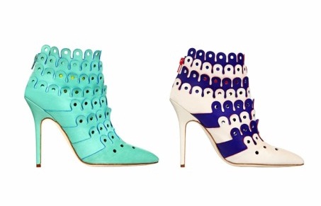 zapatos coloridos de moda