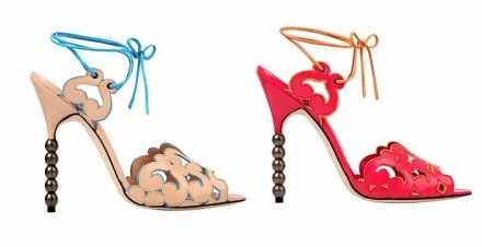 zapatos coloridos de moda