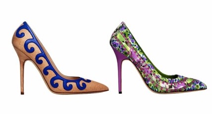 zapatos coloridos de moda