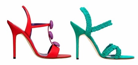 zapatos coloridos de moda