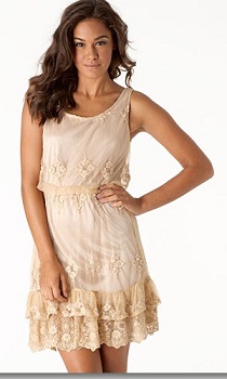 vestidos manga corta