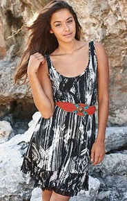 vestidos manga corta