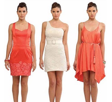 vestidos fucsias brillantes