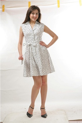 vestidos con bolitas