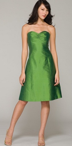 vestidos modernos color verde