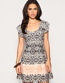vestidos cortos estampados