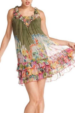 vestidos cortos estampados