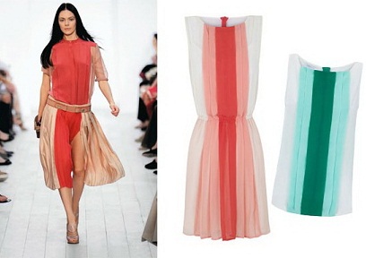 vestidos con plisados