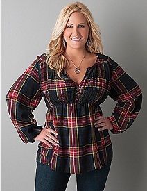 blusas gorditas manga corta