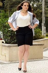 blusas gorditas manga corta