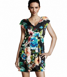 vestidos cortos floreados 