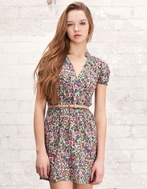 vestidos cortos estampados