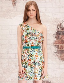 vestidos cortos estampados