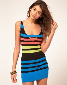 vestidos cortos de colores