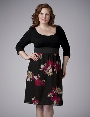 vestidos floreados para gorditas