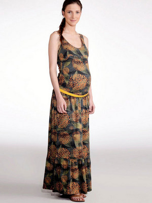 vestidos largos de maternidad