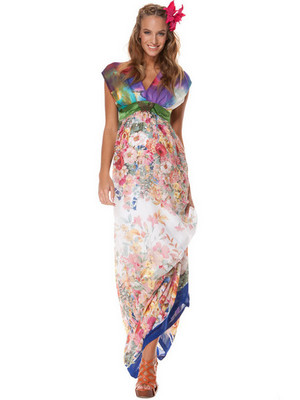 vestidos largos de maternidad