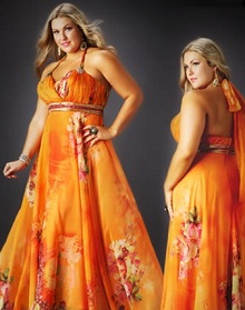 vestidos de colores fuertes