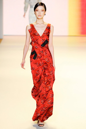 vestidos rojos de moda 2012