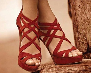 zapatos de taco cuña