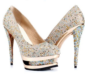 zapatos de cristal
