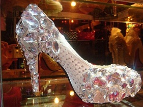 zapatos de cristal