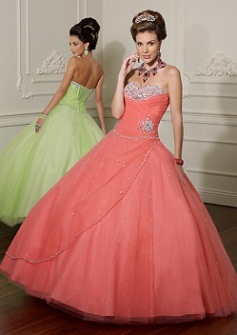 vestidos modernos anaranjados