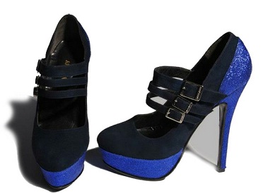 zapatos con brillos