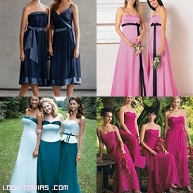 vestidos largos damas de honor