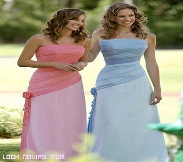 vestidos largos damas de honor
