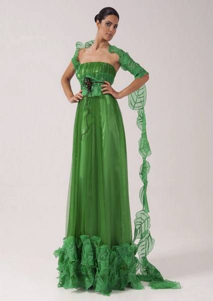 vestidos con volantes 2012