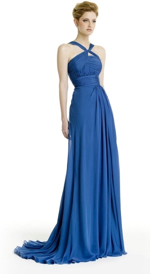 vestidos largos color azul