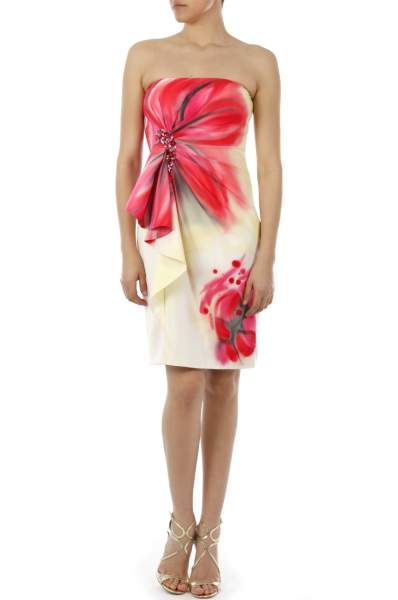 vestidos vaporosos de noche 2012