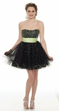 vestidos simples color negro