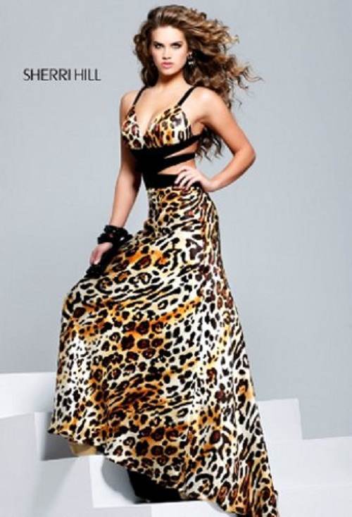 vestidos estampados de leopardo