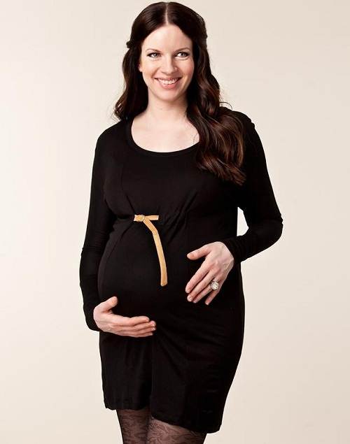 vestidos azules maternos