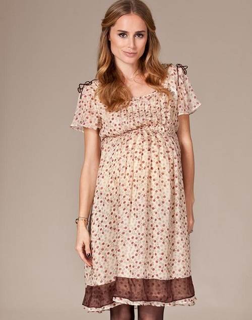 vestidos azules maternos