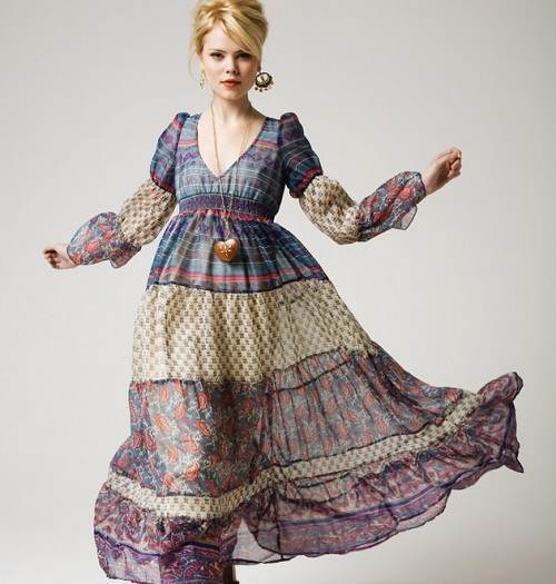 vestidos manga larga de noche