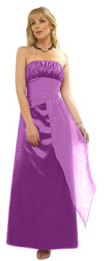 vestidos de gasa color morado