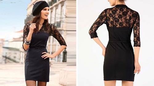 vestidos sueltos con encaje