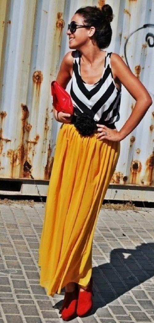 faldas largas casuales