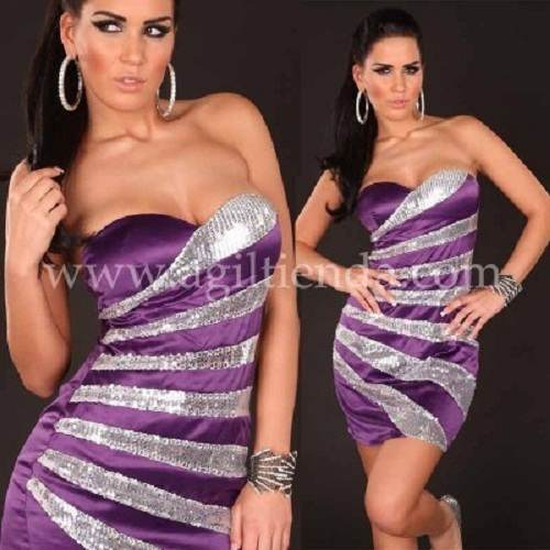 vestidos cortos brillantes