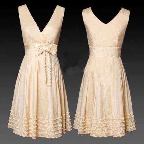 vestidos dorados de diario