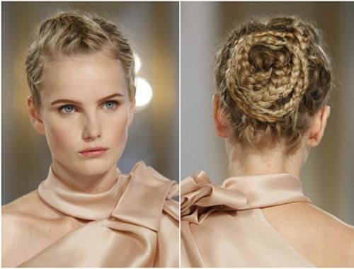 peinados con trenzas para novias