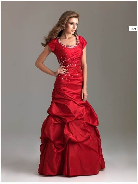 vestidos manga corta