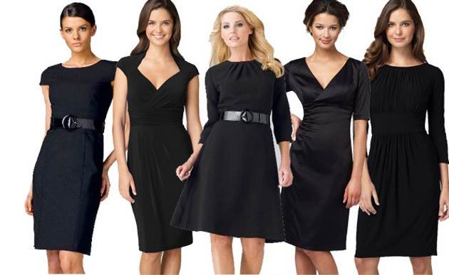 vestidos negros para el día